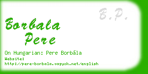 borbala pere business card